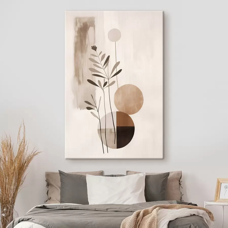 Obraz Abstrakce s rostlinou Č. s46782