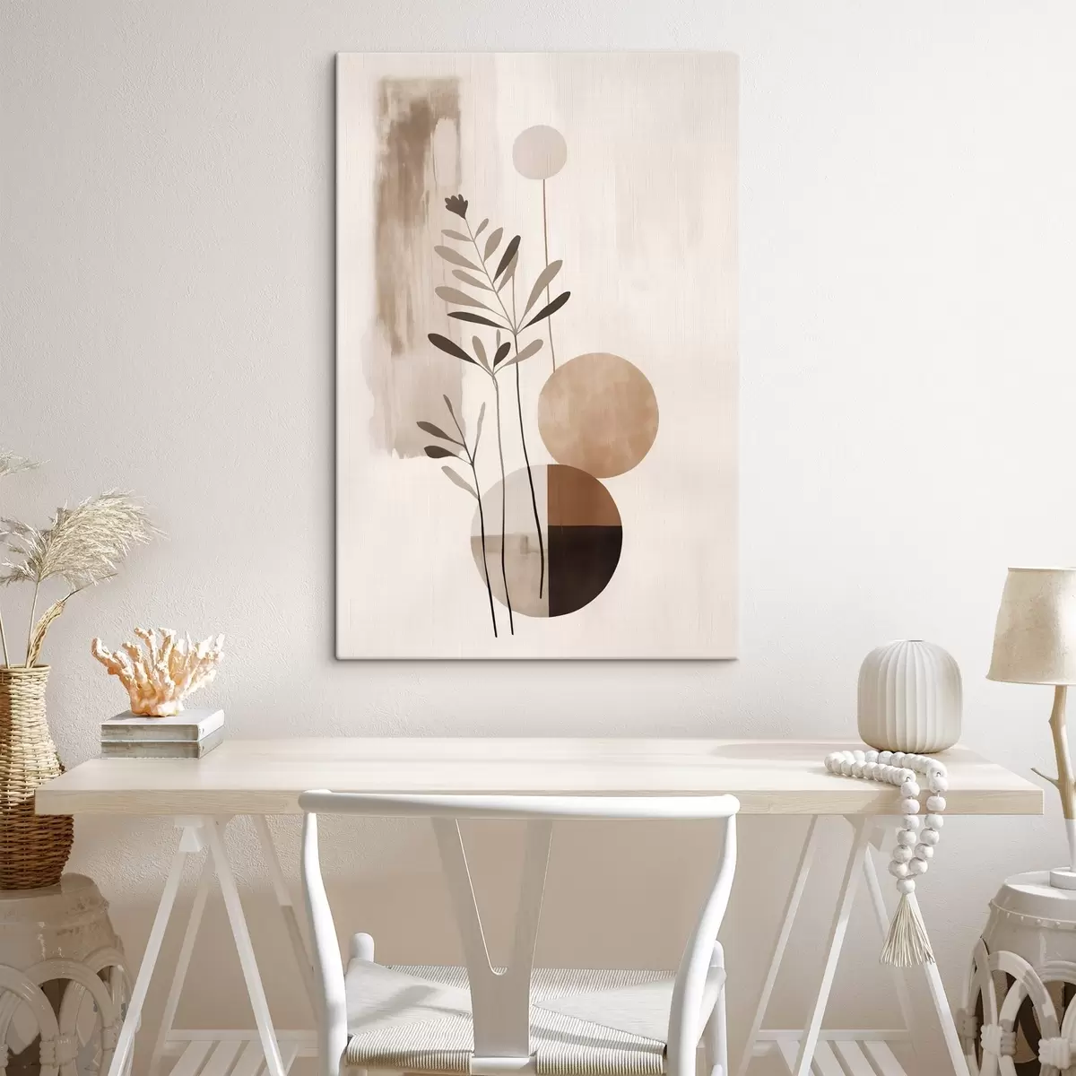 Obraz Abstrakce s rostlinou Č. s46782