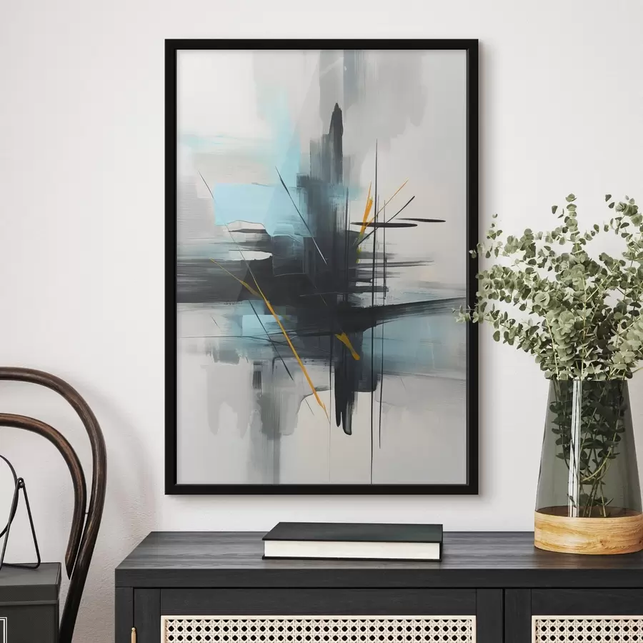 Fototapet Abstrakce s imitací stříkanců a tahů štětcem f46789