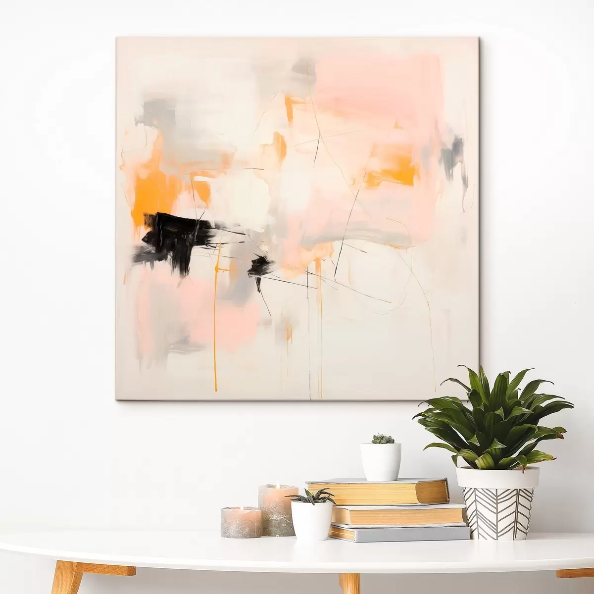 Obraz Rozmazané tvary a dynamické tahy v gestickém stylu Č. s46639