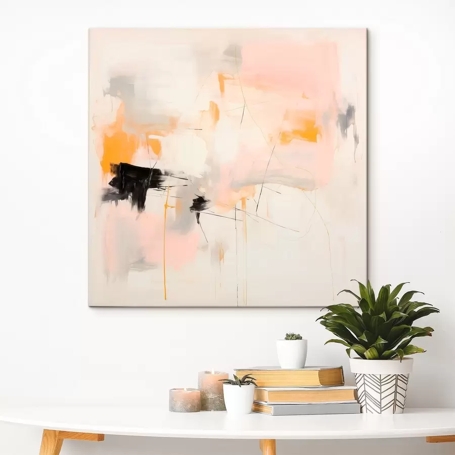 Obraz Rozmazané tvary a dynamické tahy v gestickém stylu Č. s46639
