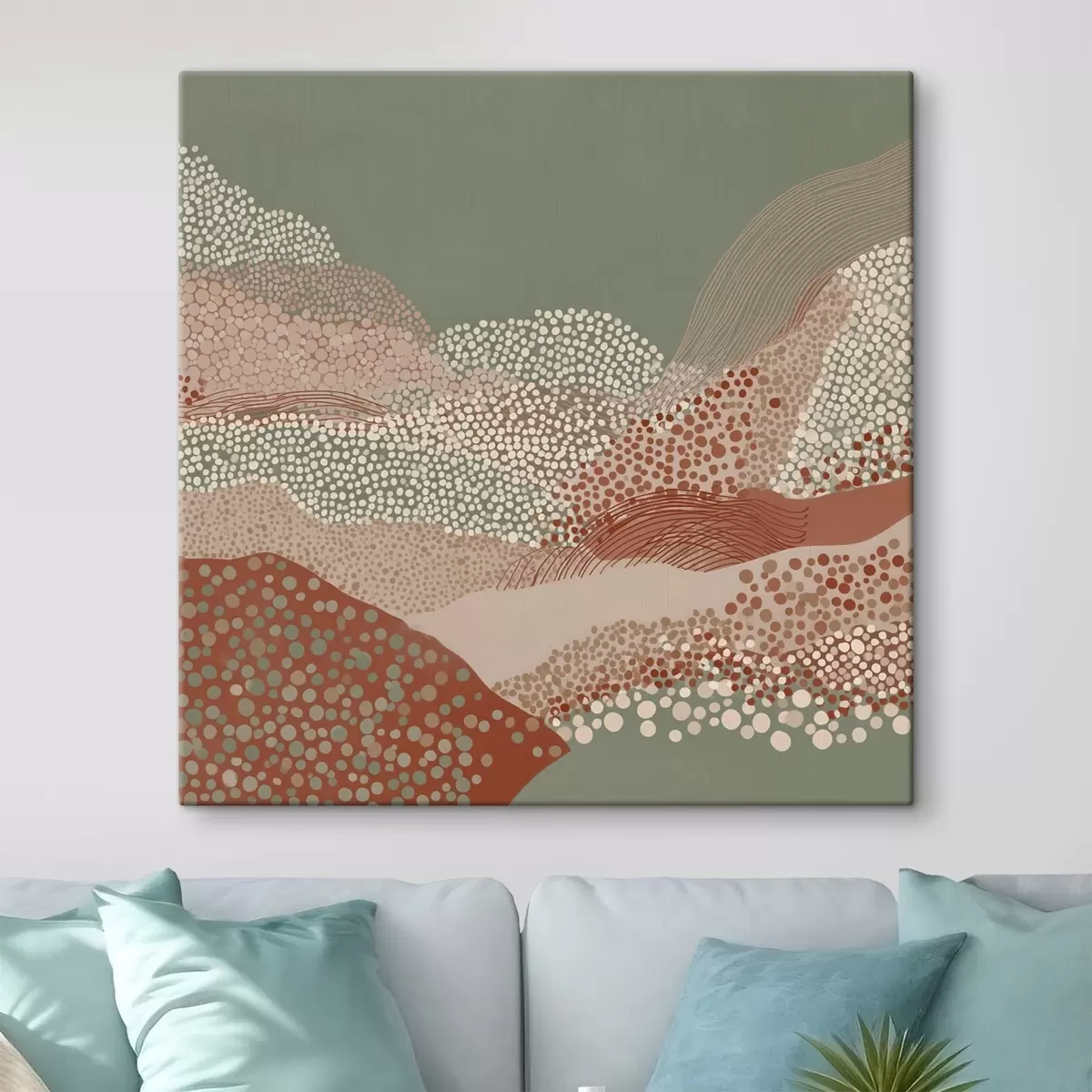 Obraz Krajina ve stylizovaném ztvárnění Č. s46652