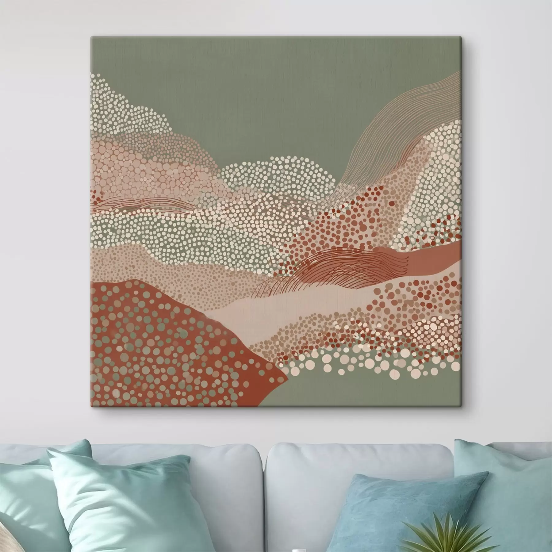 Obraz Krajina ve stylizovaném ztvárnění Č. s46652