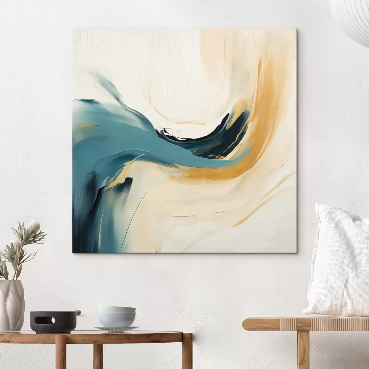 Obraz Abstrakce s pohyblivými tvary v pastelových odstínech Č. s46656