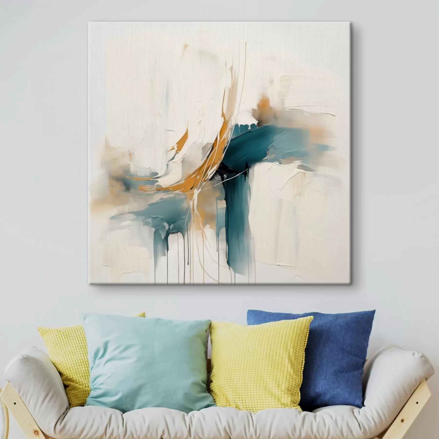 Obraz Dynamická abstrakce s texturovanými prvky Č. s46657