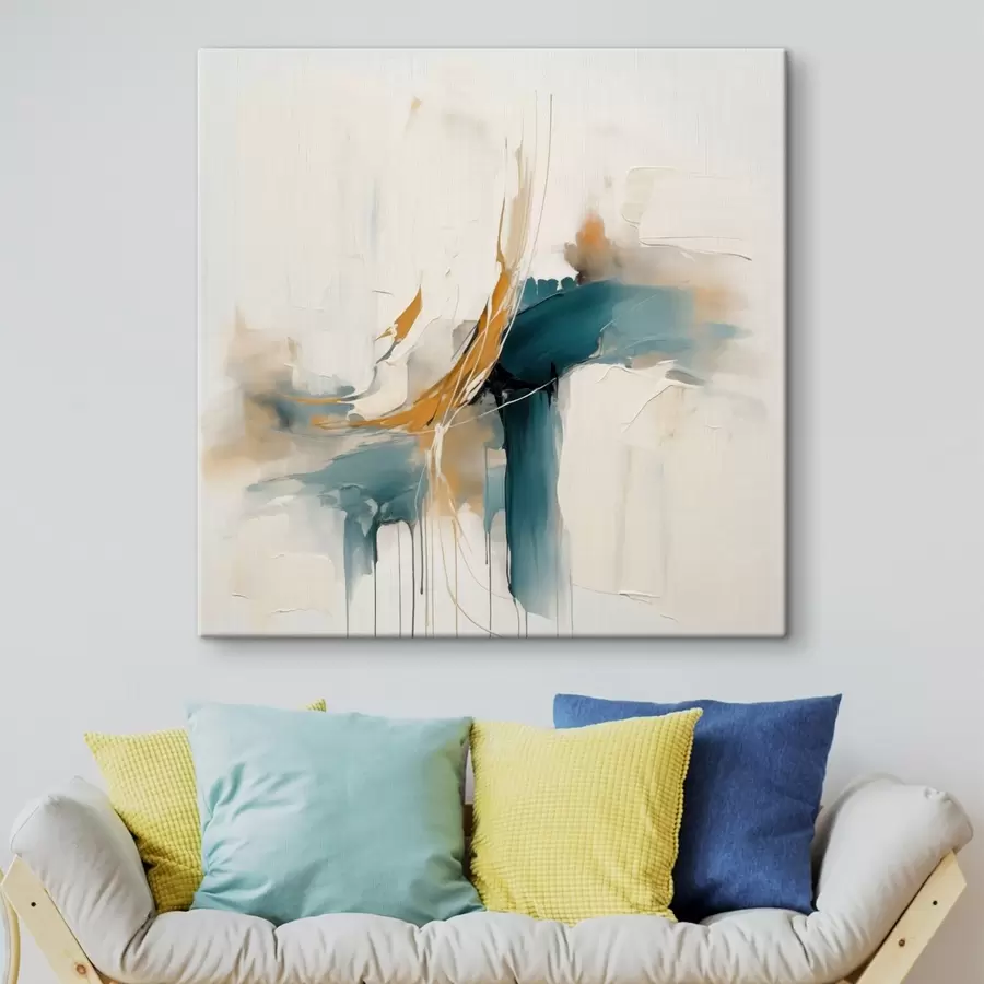 Obraz Dynamická abstrakce s texturovanými prvky Č. s46657