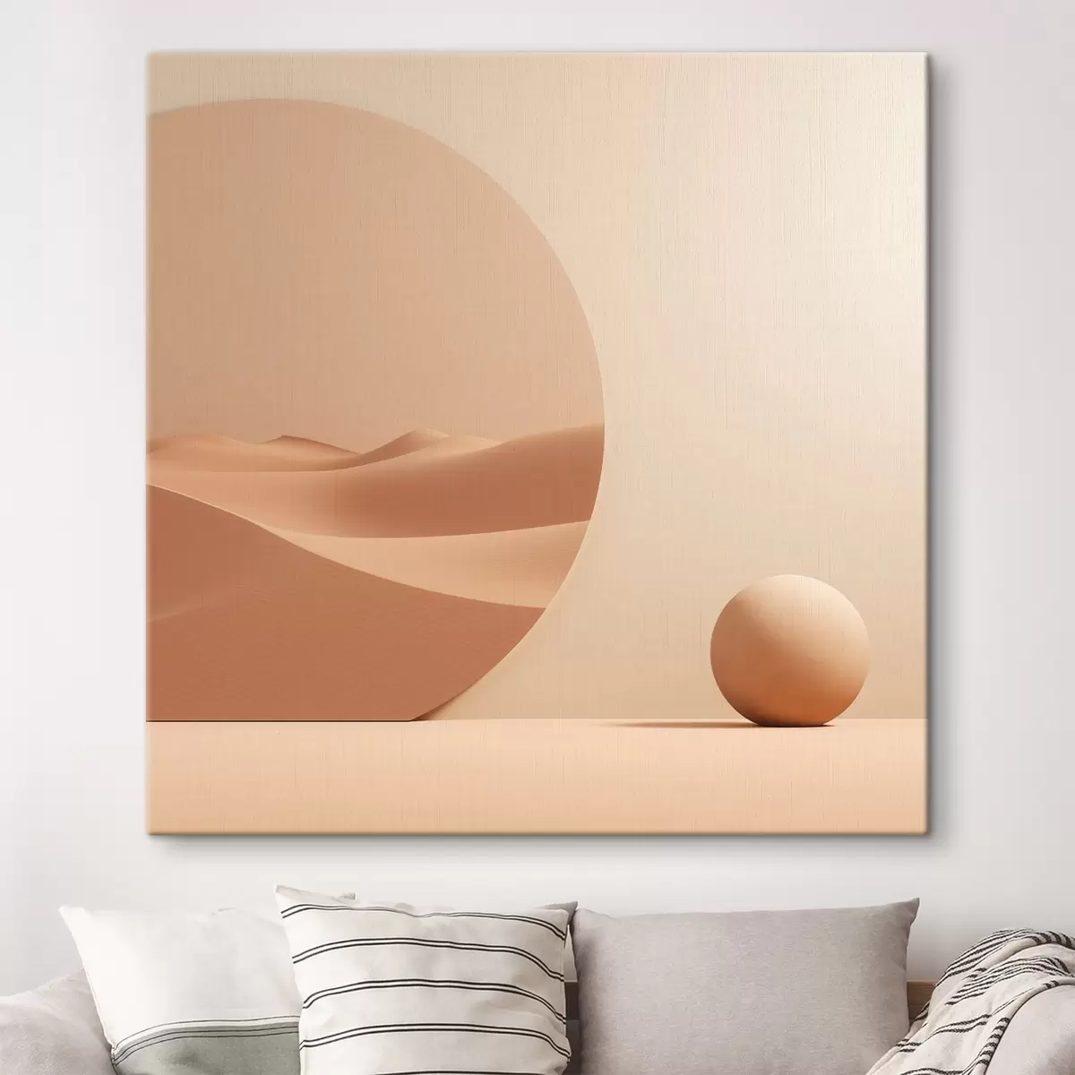 Obraz Abstrakce s kruhem a dunovou krajinou Č. s46659