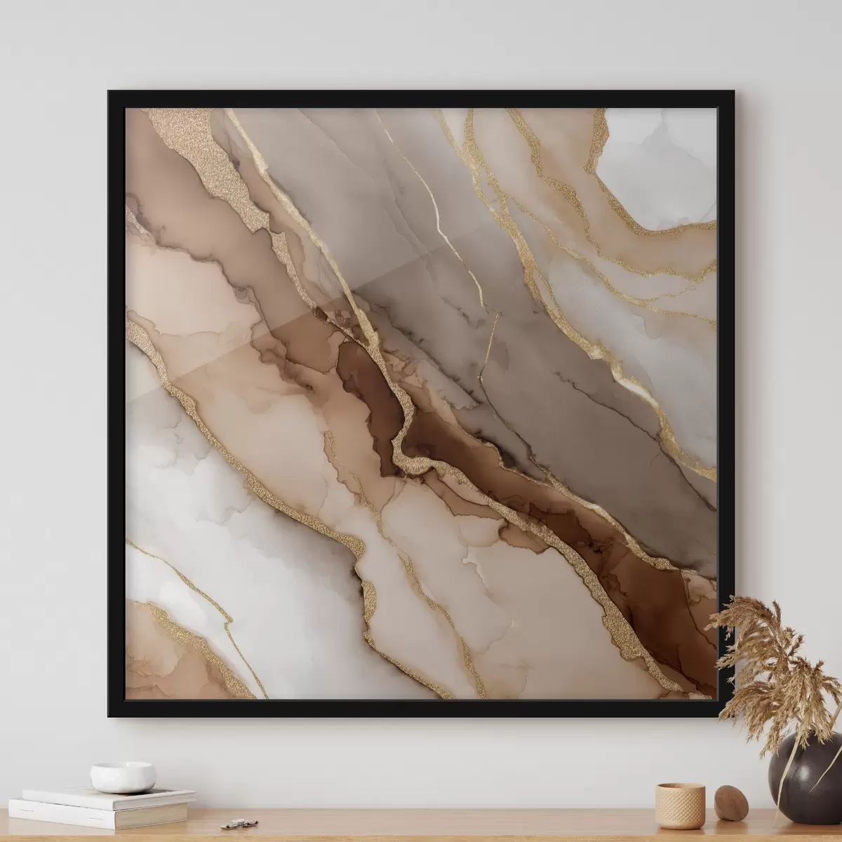 Poster Texturovaný kamenný motiv v uměleckém stylu f46643