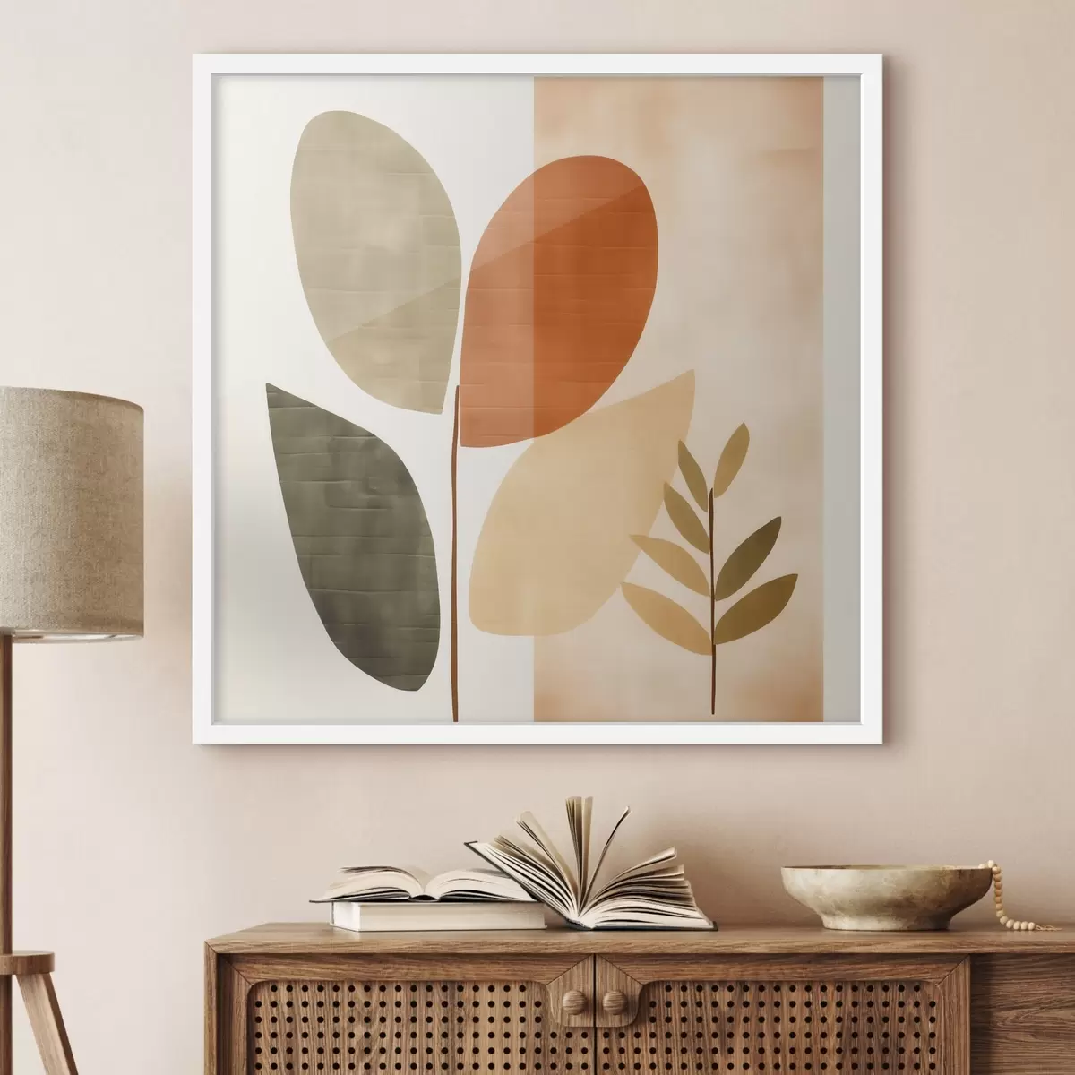 Poster Minimalistická zeleň v uměleckém stylu f46644