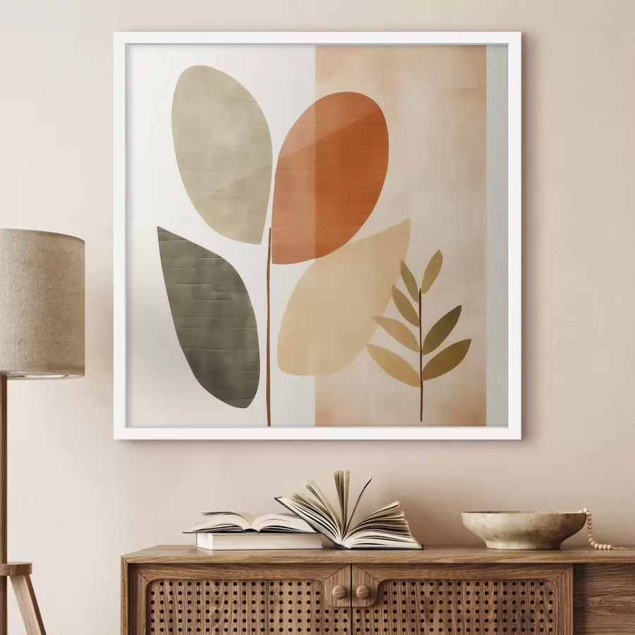 Fototapet Minimalistická zeleň v uměleckém stylu f46644