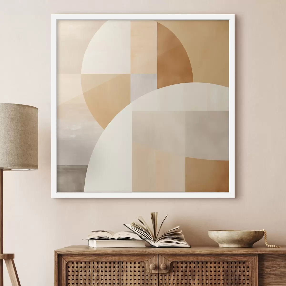 Poster Umělecká geometrie v pastelových tónech f46650