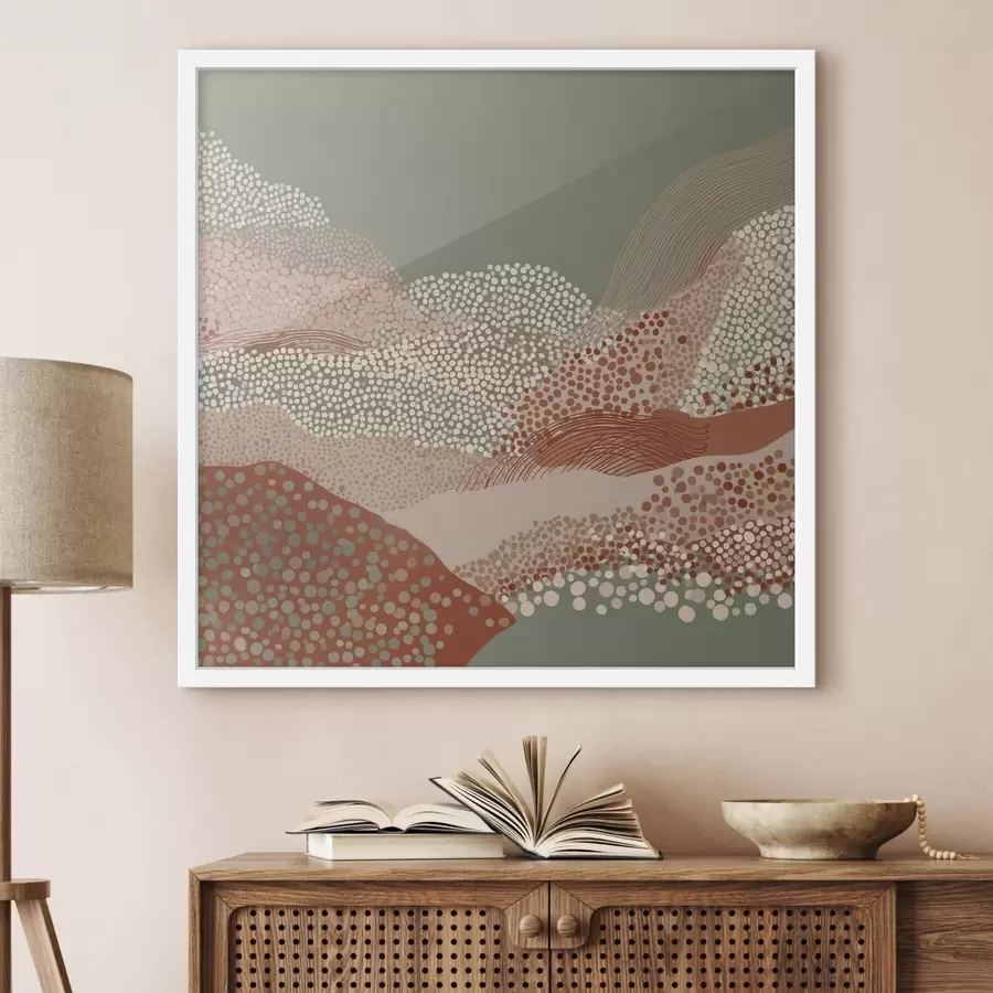 Fototapet Krajina ve stylizovaném provedení f46652