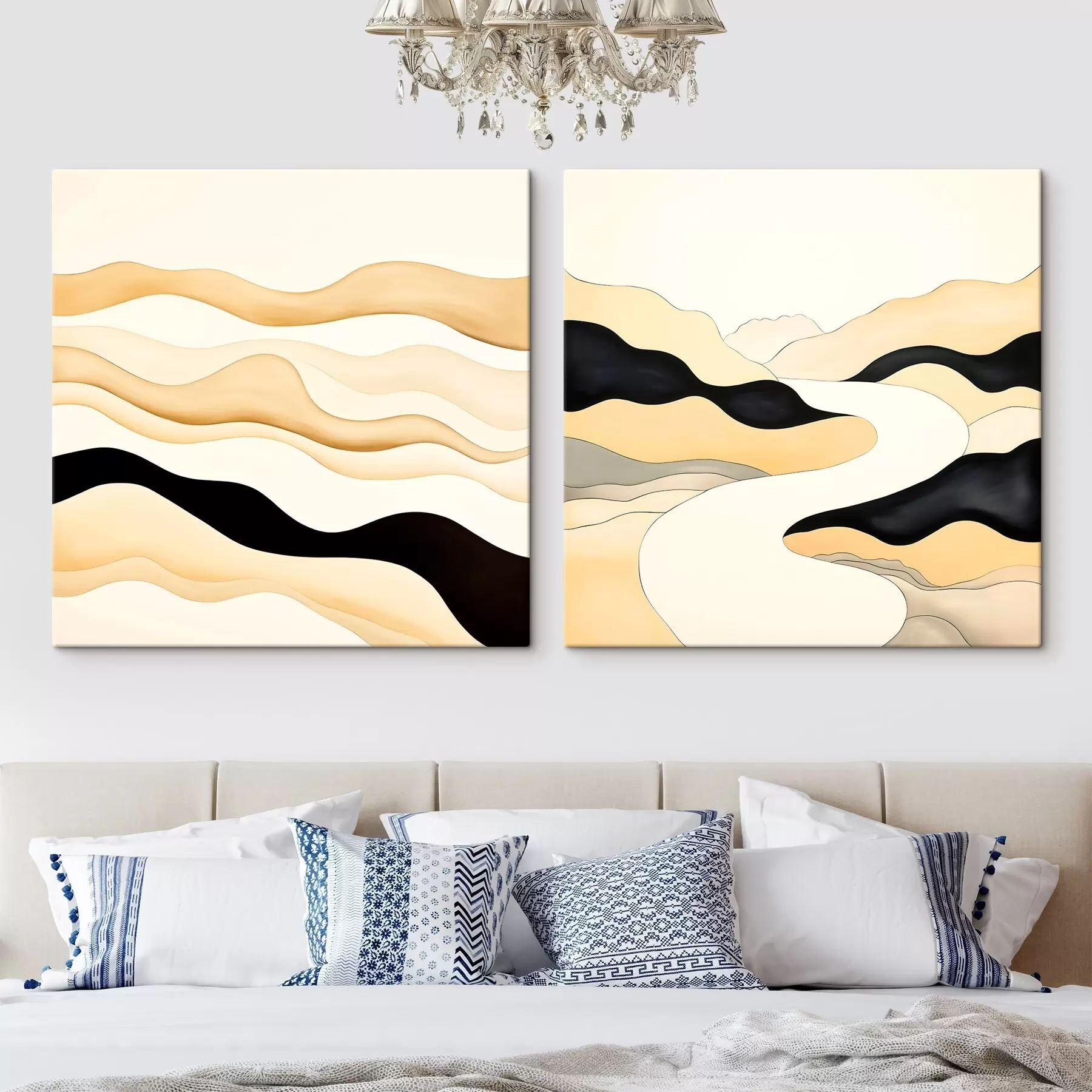 Obraz Abstraktní formy inspirované přírodními rytmy Č. m00992