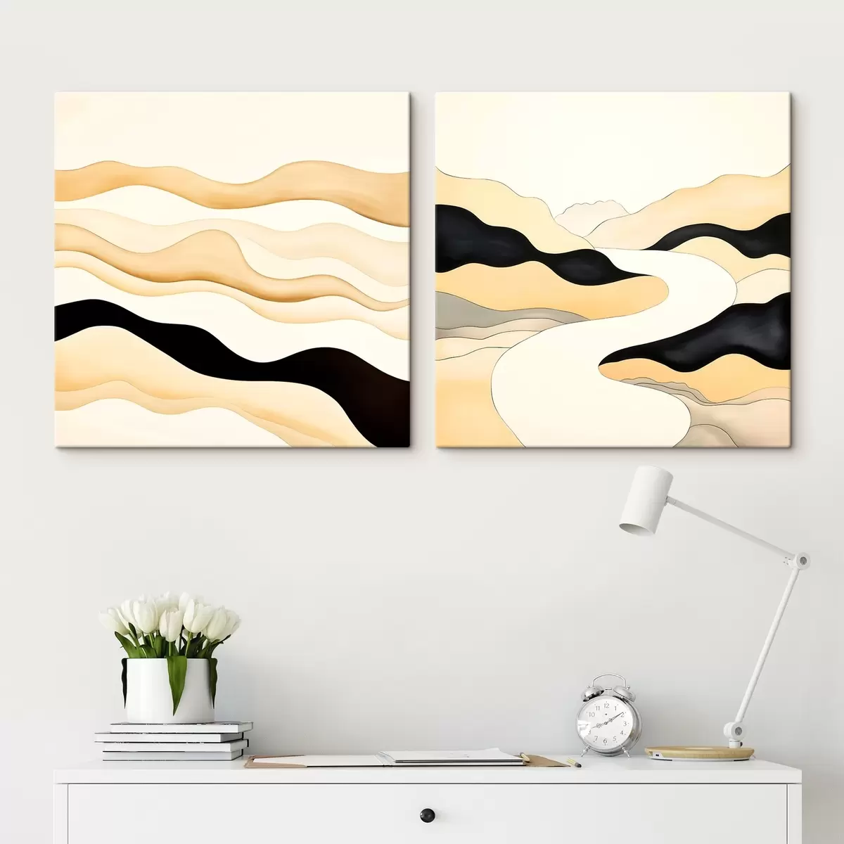 Obraz Abstraktní formy inspirované přírodními rytmy Č. m00992