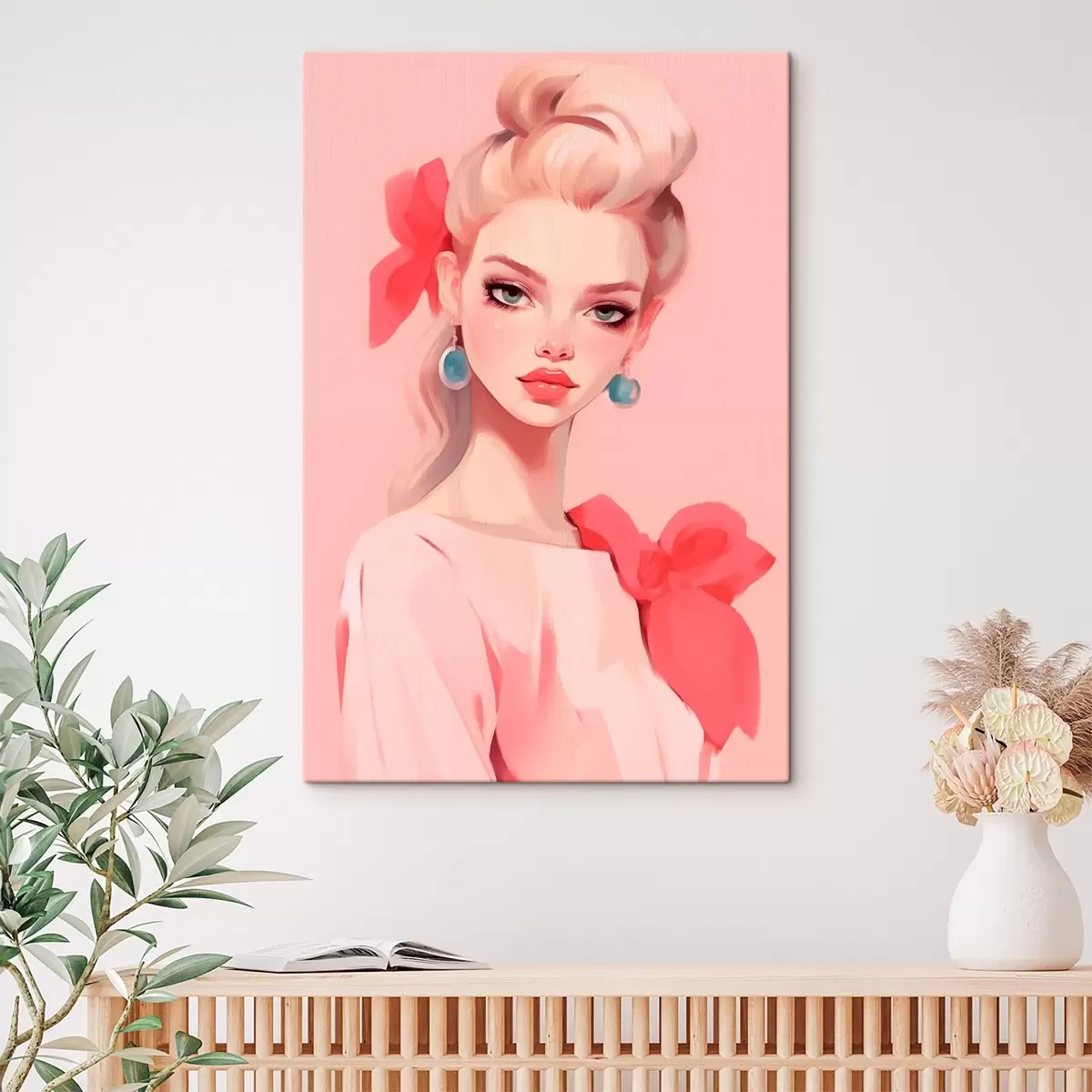 Obraz Dívka v růžovém Č. s46804