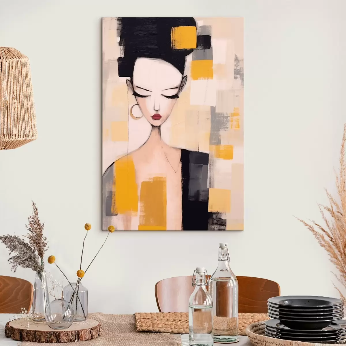 Obraz Kubistický portrét Č. s46806