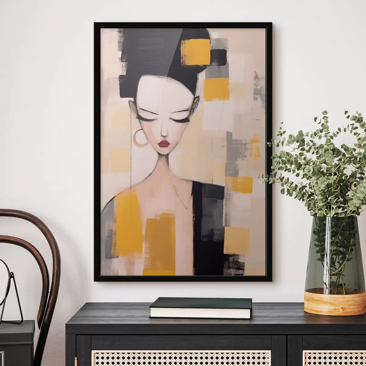 Poster Kubistický portrét f46806