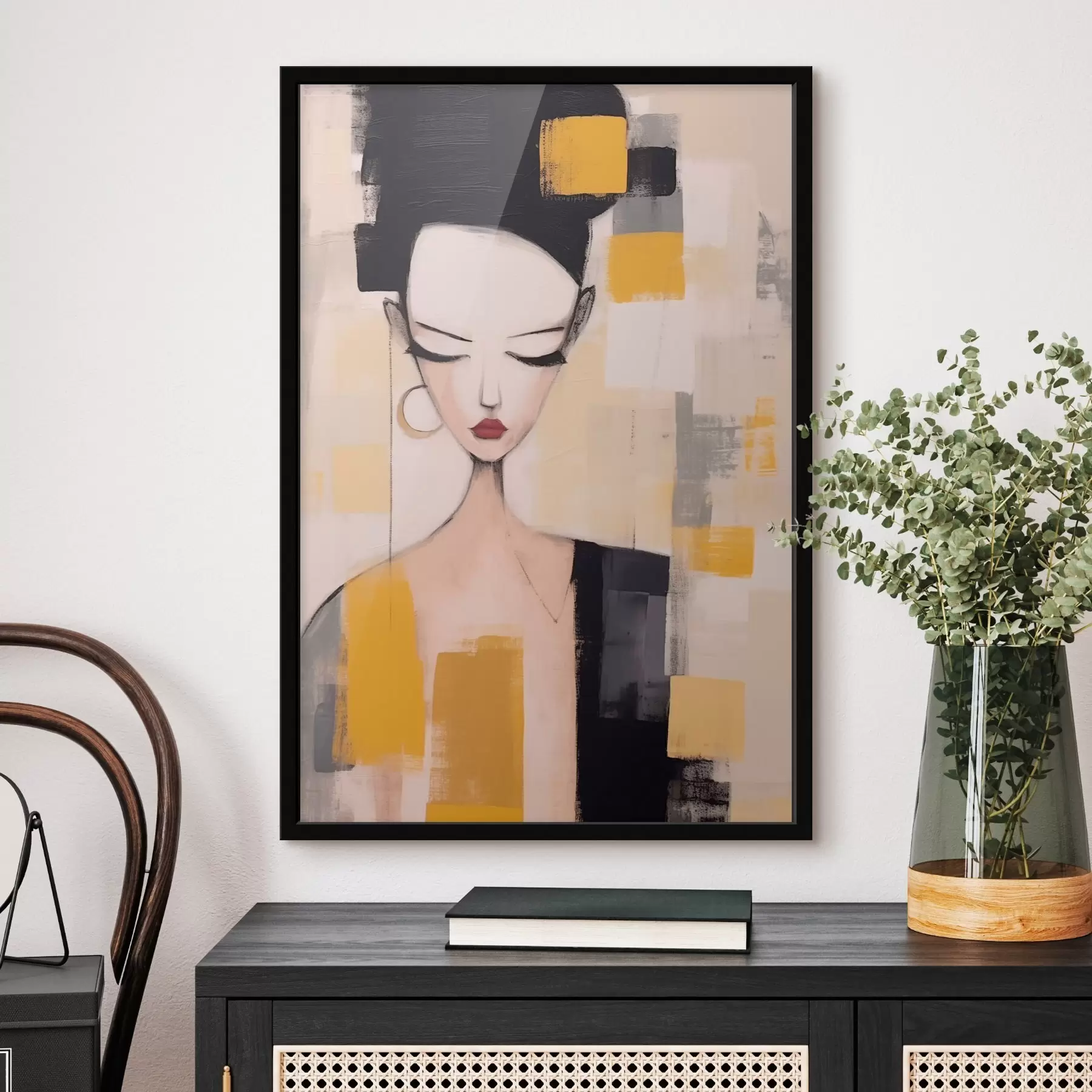 Fototapet Kubistický portrét f46806