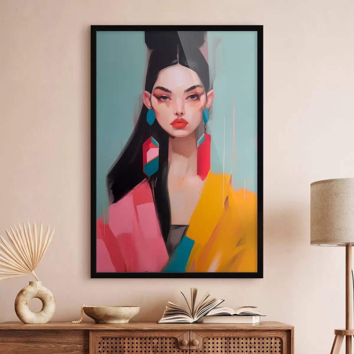 Poster Abstraktní módní portrét f46808