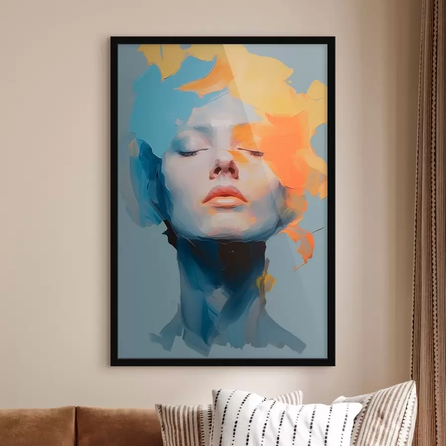 Fototapet Dívka v barvě f46810