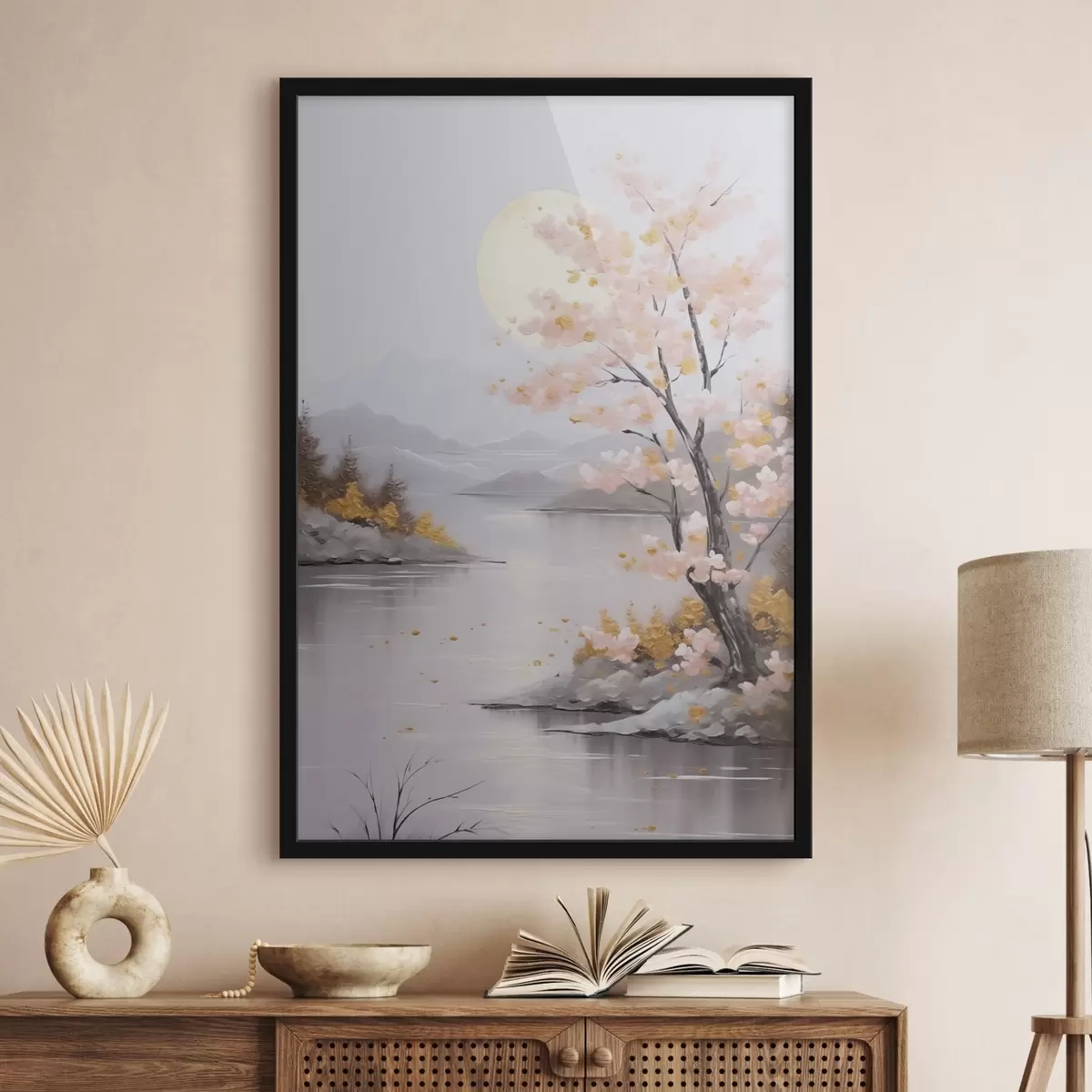 Poster Abstraktní krajinářská imitace malby f46840