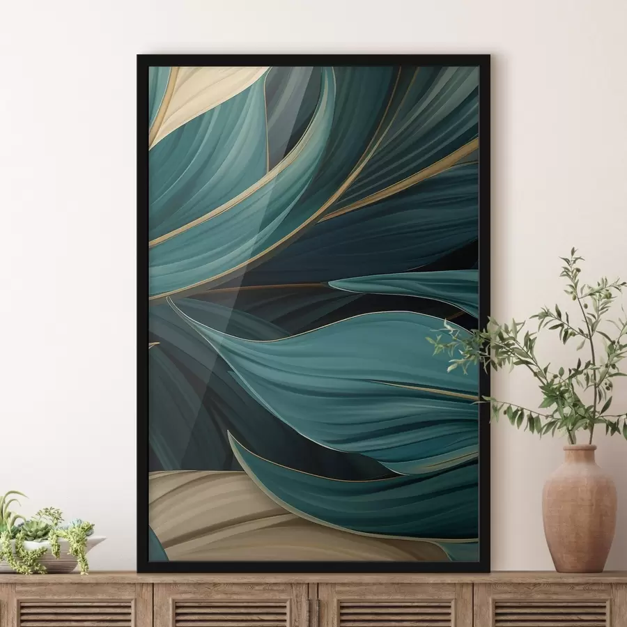 Fototapet Zelené abstraktní listy f46879