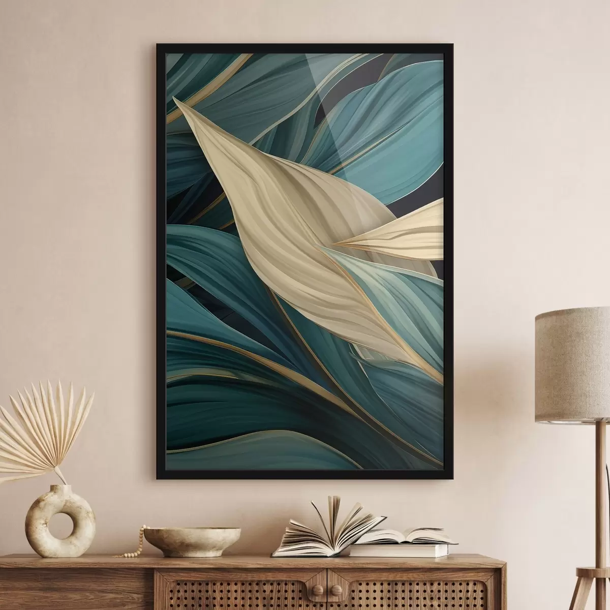 Poster Velké abstraktní listy f46880