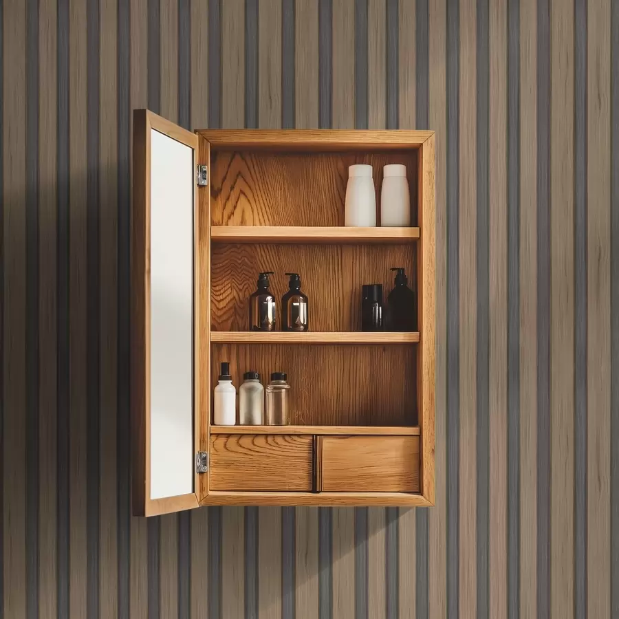 Fototapet Vertikální dřevěné lamely s tmavě šedými vložkami a00991