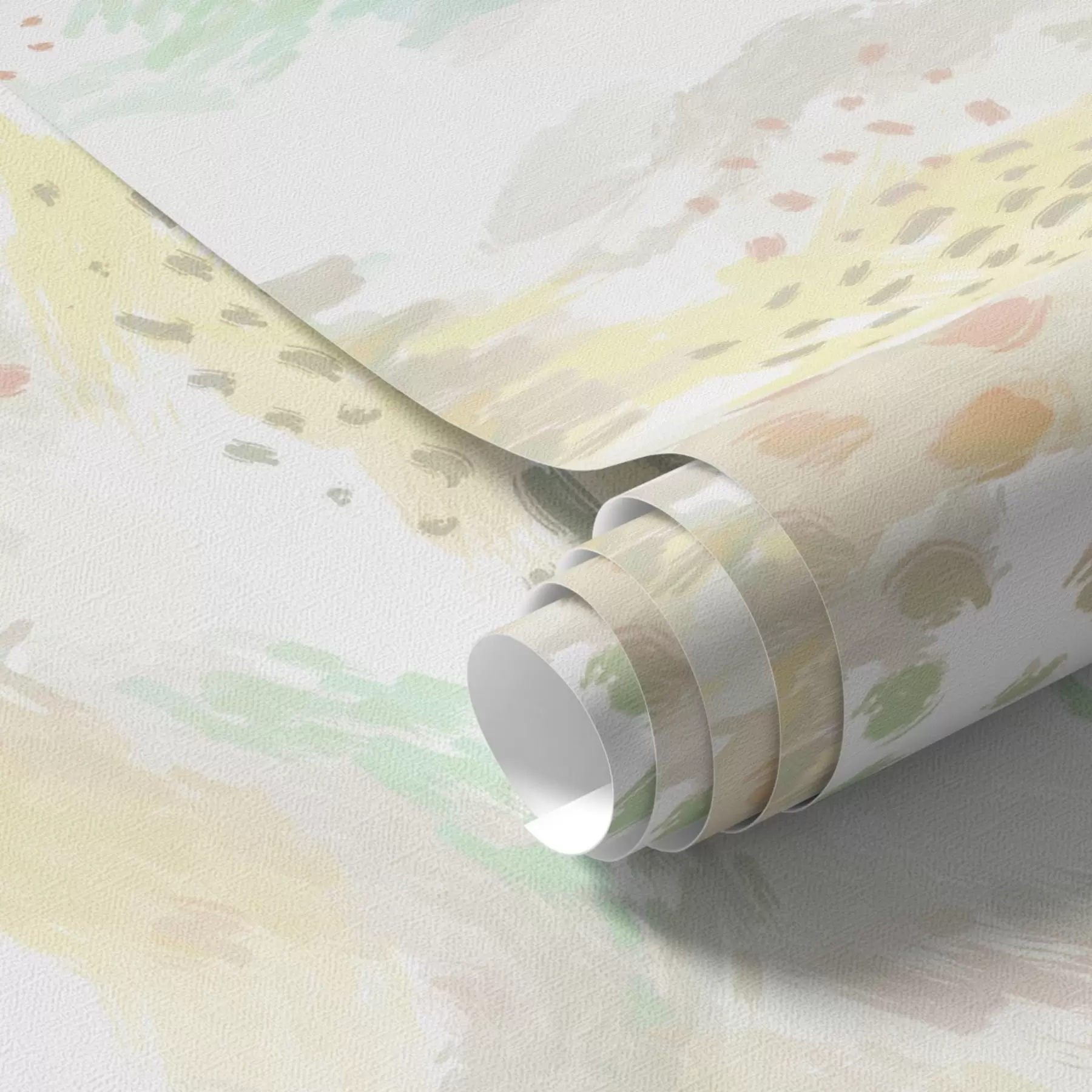 Fototapet Světlé pastelové tahy štětcem na téměř bílém pozadí a00999