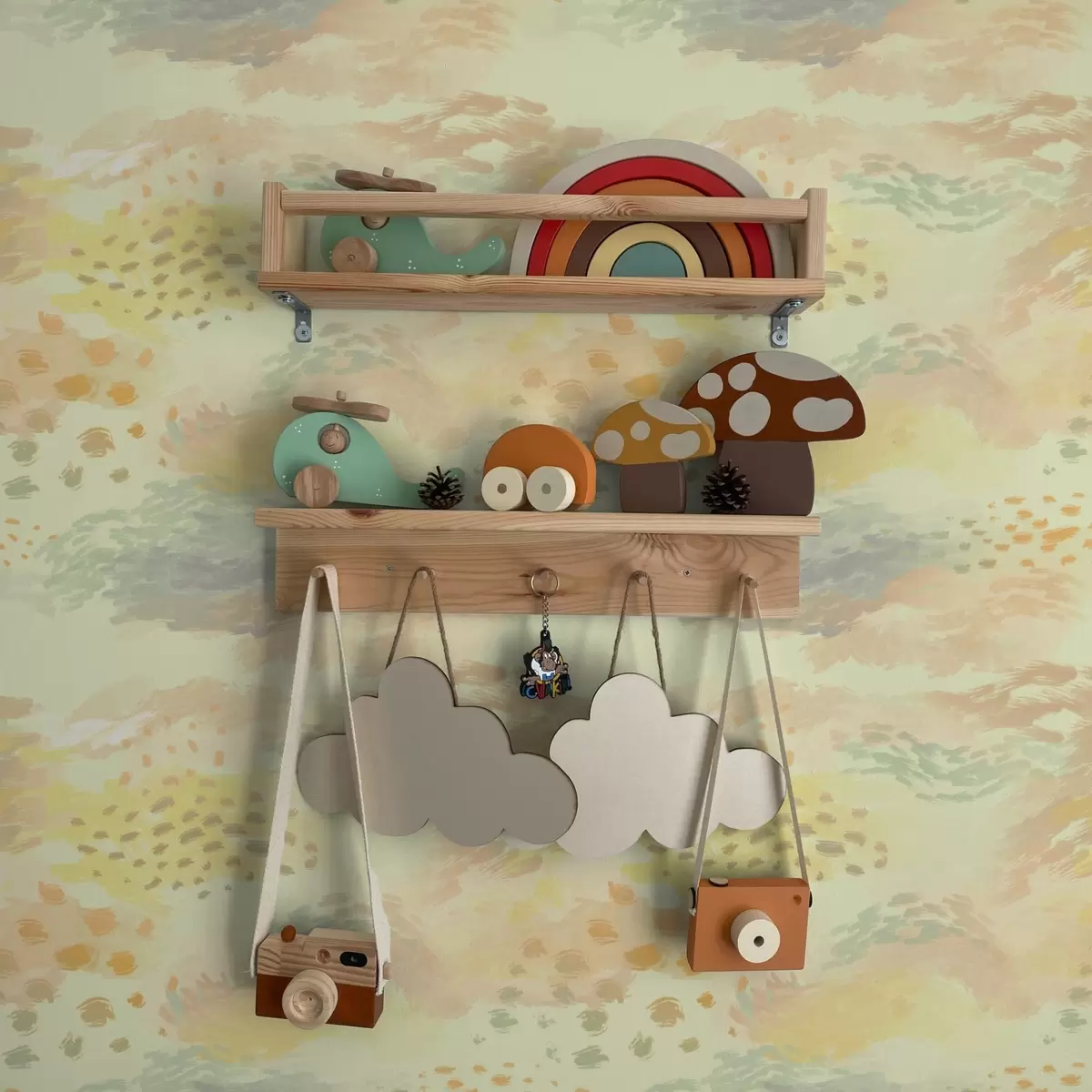 Tapety Pastelové tahy štětcem v teplé krémově žluté paletě a00999v1