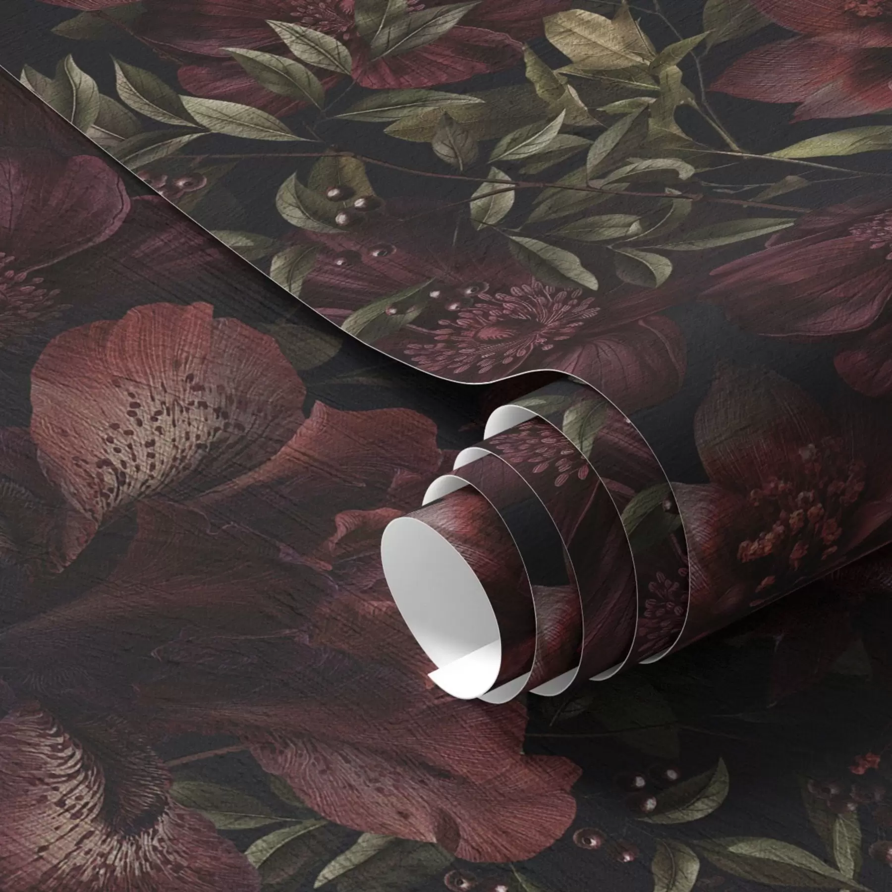 Fototapet Bohaté vínové květy na tmavém pozadí a01032