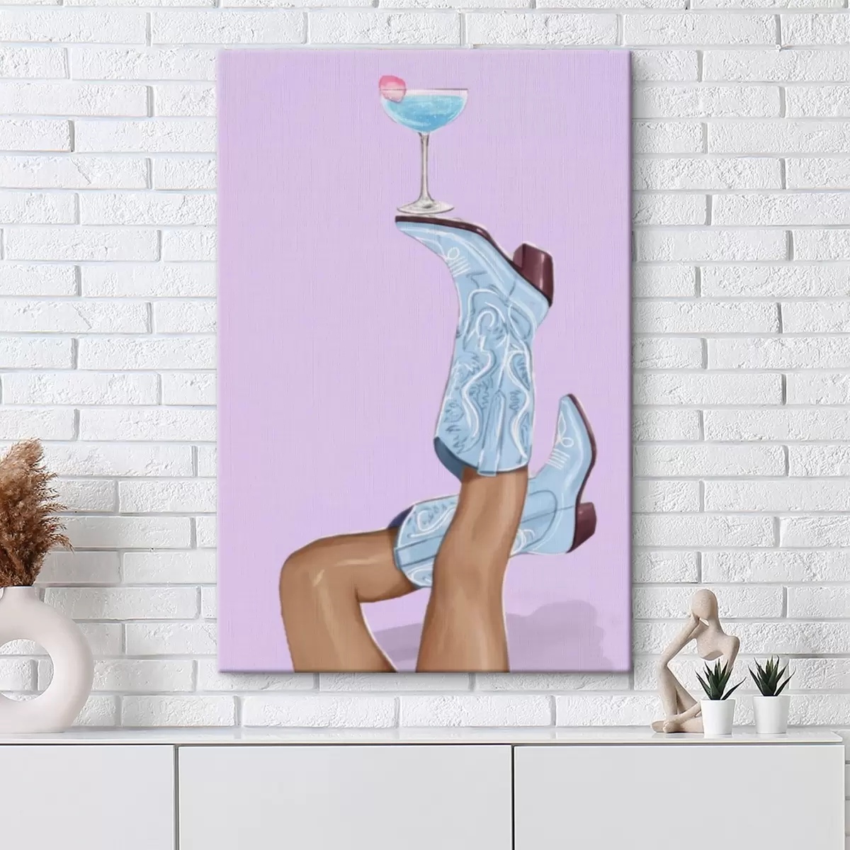 Obraz Modré boty se skleněnou Č. s46845