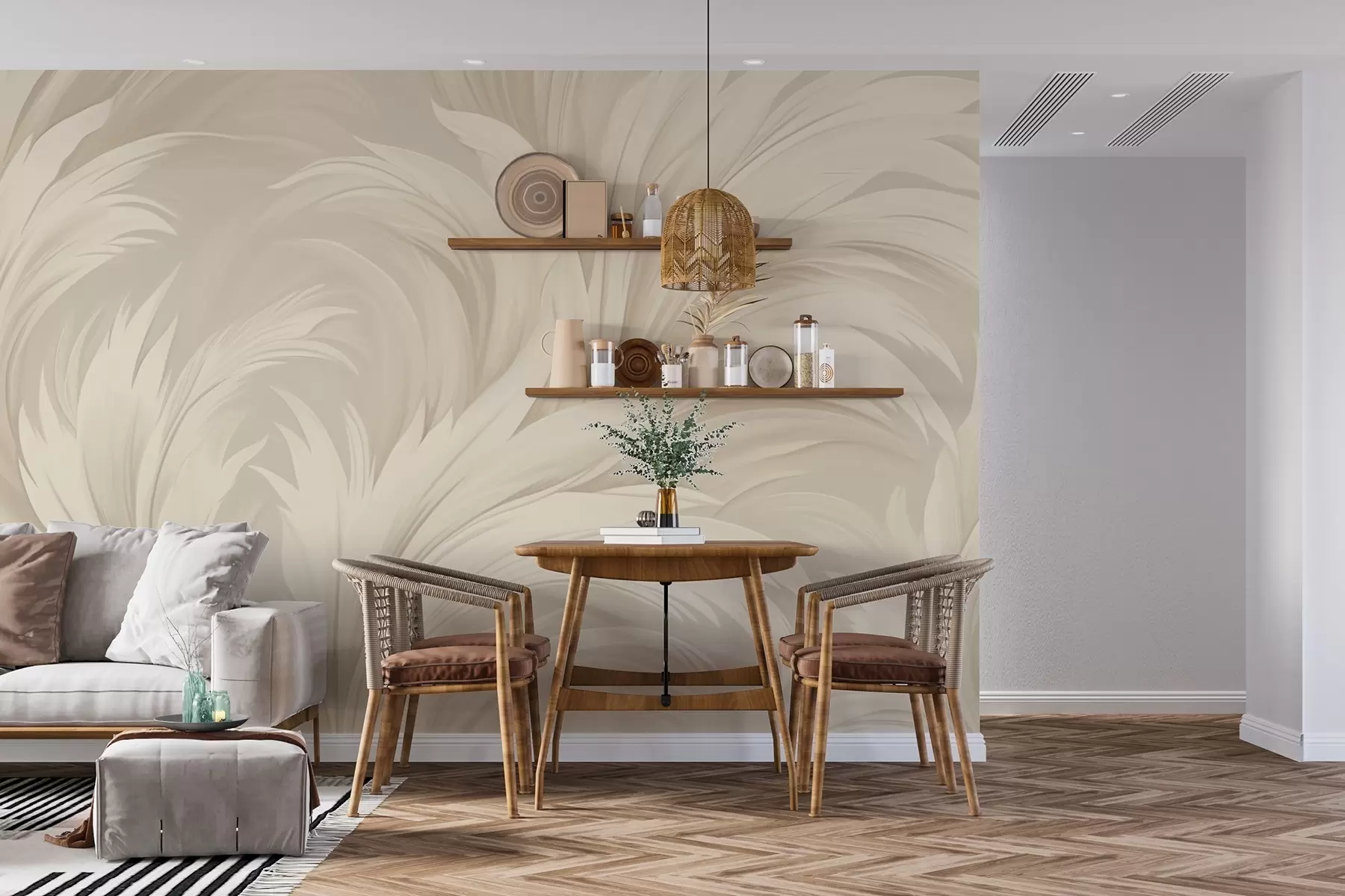 Fototapet Abstraktní listy w04987