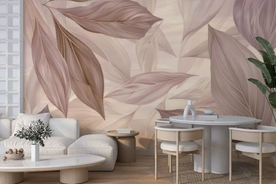 Fototapet Abstraktní jemné listy w04969v1