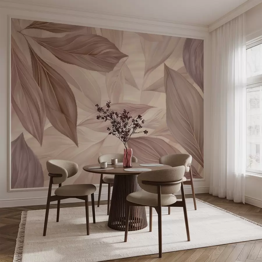 Fototapet Abstraktní jemné listy w04969v1