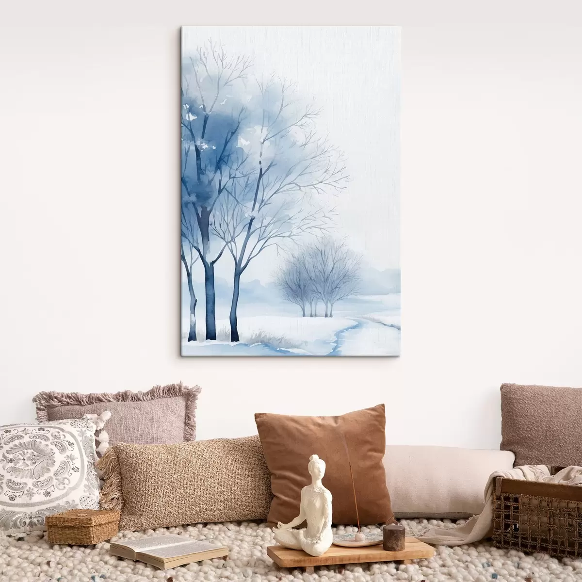 Obraz Zasněžené stromy v lese Č. s46965