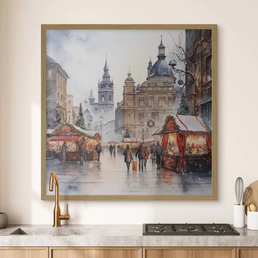 Fototapet Zimní Praha f46968