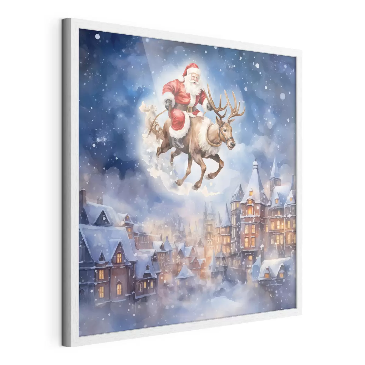 Poster Pohádkový Nový rok, Santa Claus na saních f46972