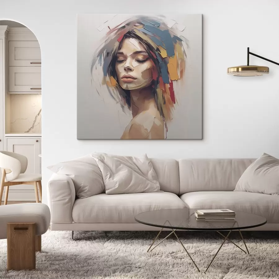 Obraz Abstraktní portrét ženy Č. s46917