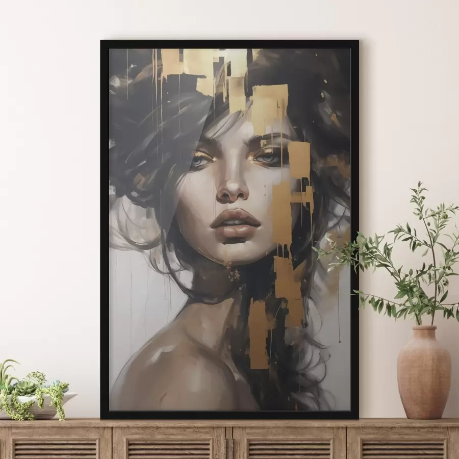 Fototapet Abstraktní portrét dívky f46919