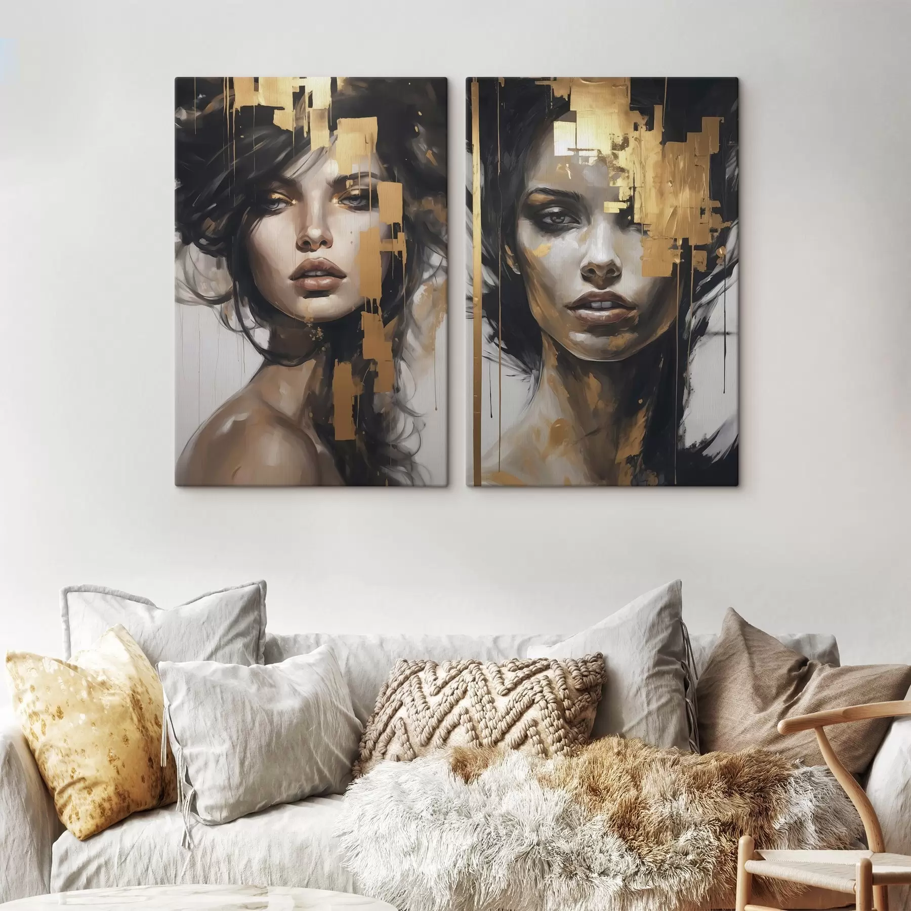 Obraz Abstraktní portrét dívky Č. m01082