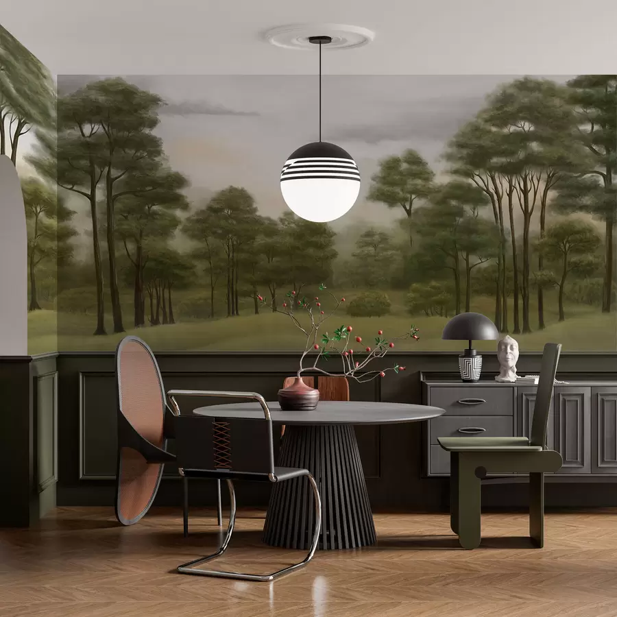 Fototapet Klidná lesní krajina v jemných odstínech w02193