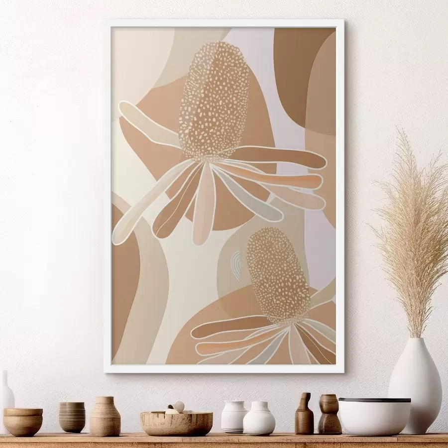 Fototapet Abstraktní květy protey f46992