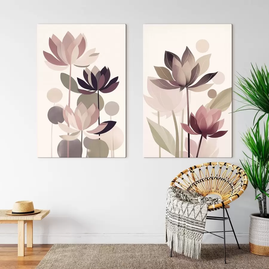 Obraz Abstraktní lotosové květy Č. m01110