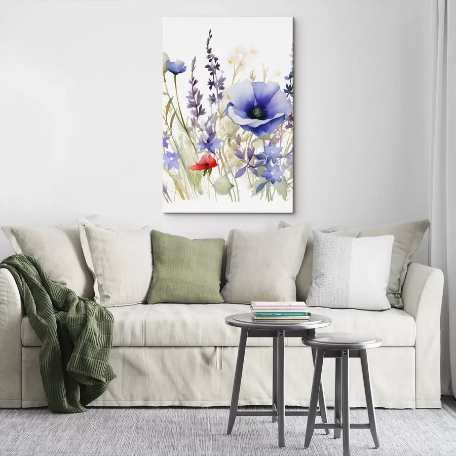 Obraz Květy máku a levandule Č. s46887