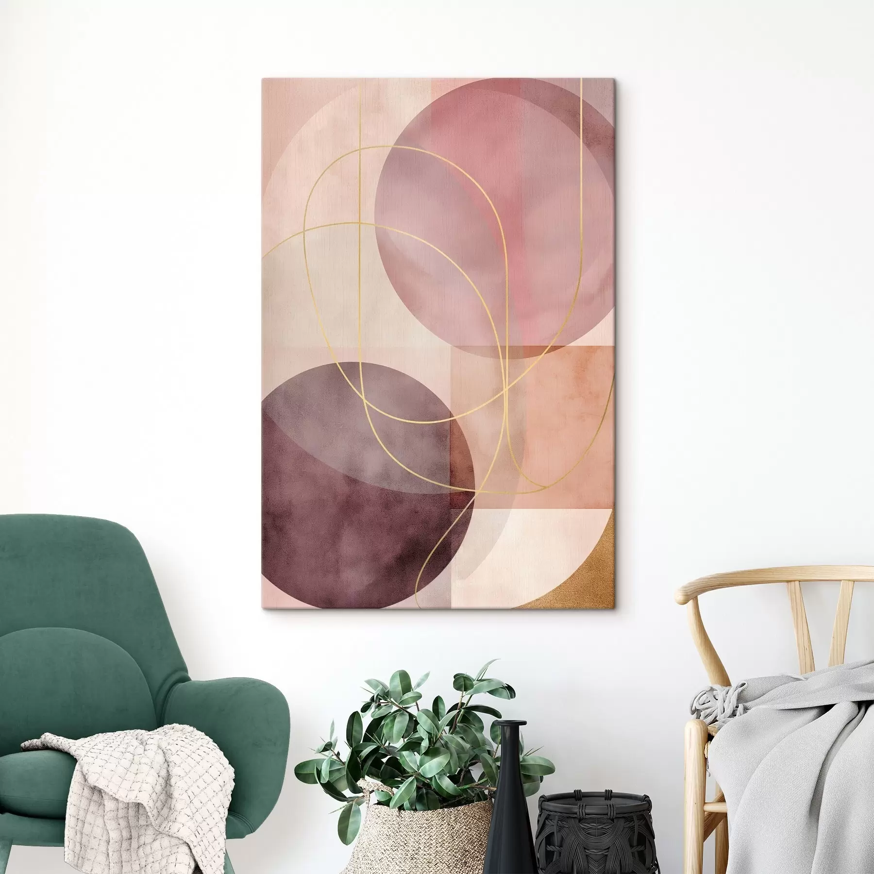 Obraz Abstraktní kruhy Č. s47070