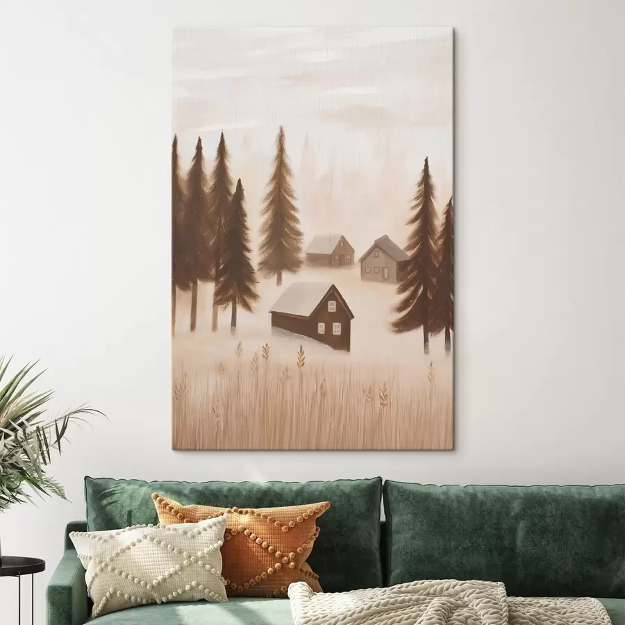 Obraz Domy v lese Č. s47077