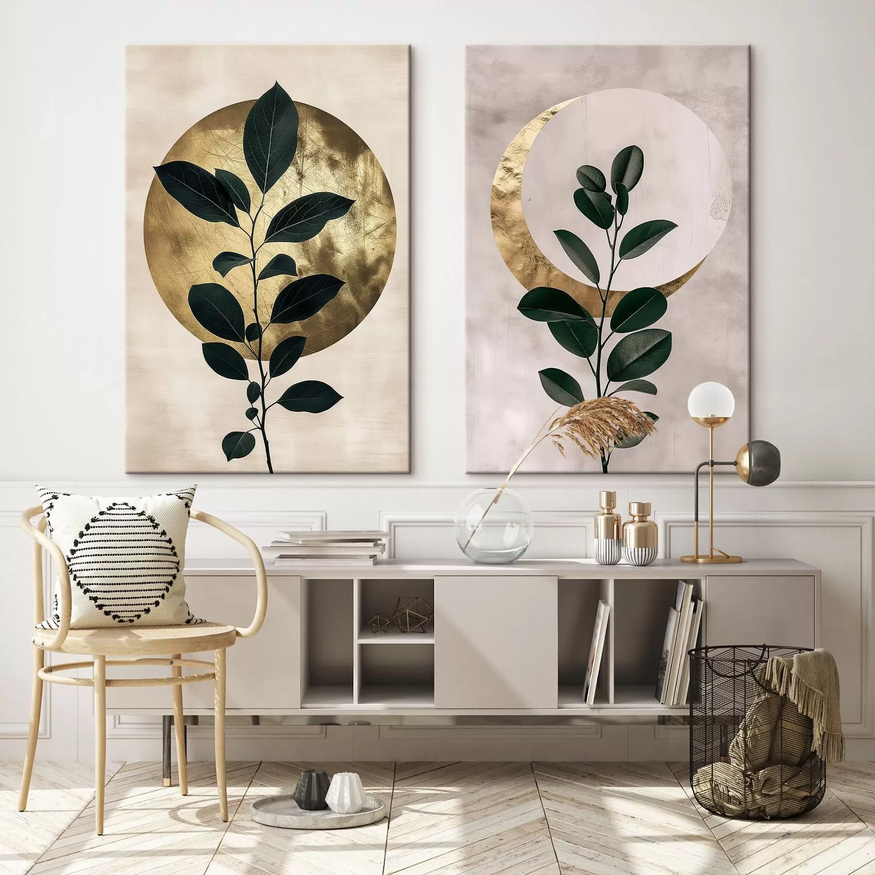 Obraz Východ slunce a měsíc Č. m01139