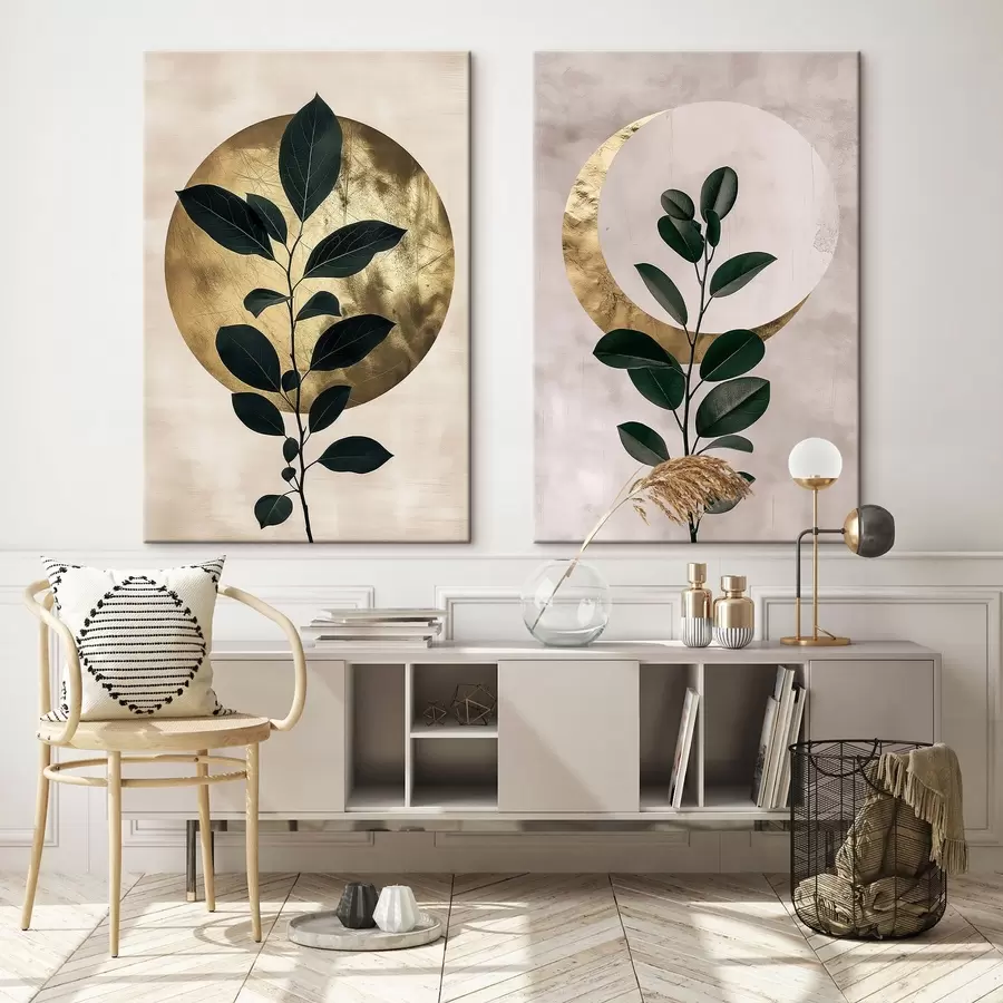 Obraz Východ slunce a měsíc Č. m01139