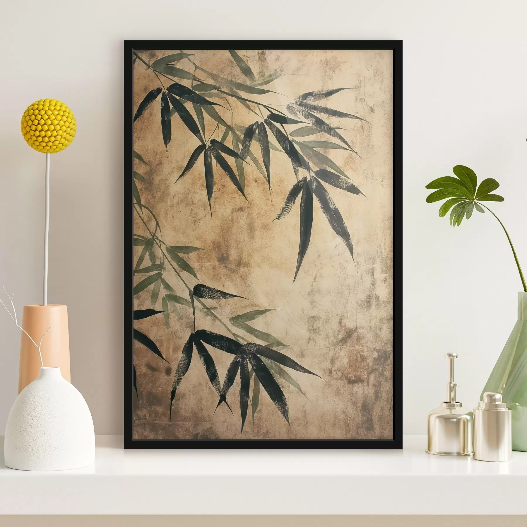 Fototapet Bambusové listy f47048